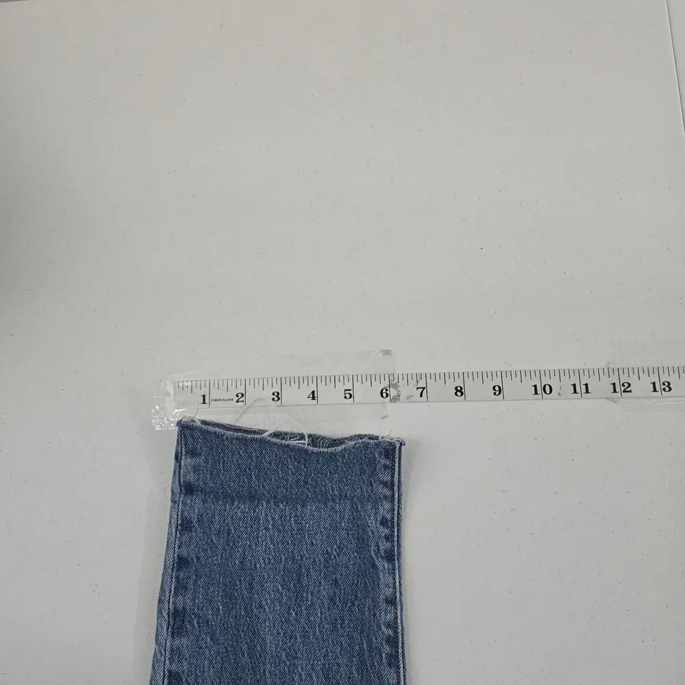 Levi's 501 button fly jeans‎ blue denim womens 29x28 light wash 6679